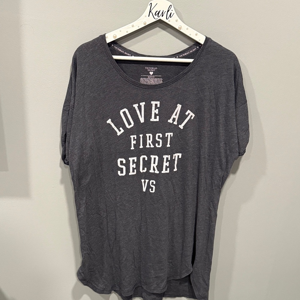 Victoria's Secret Charcoal Gray Sleep Shirt